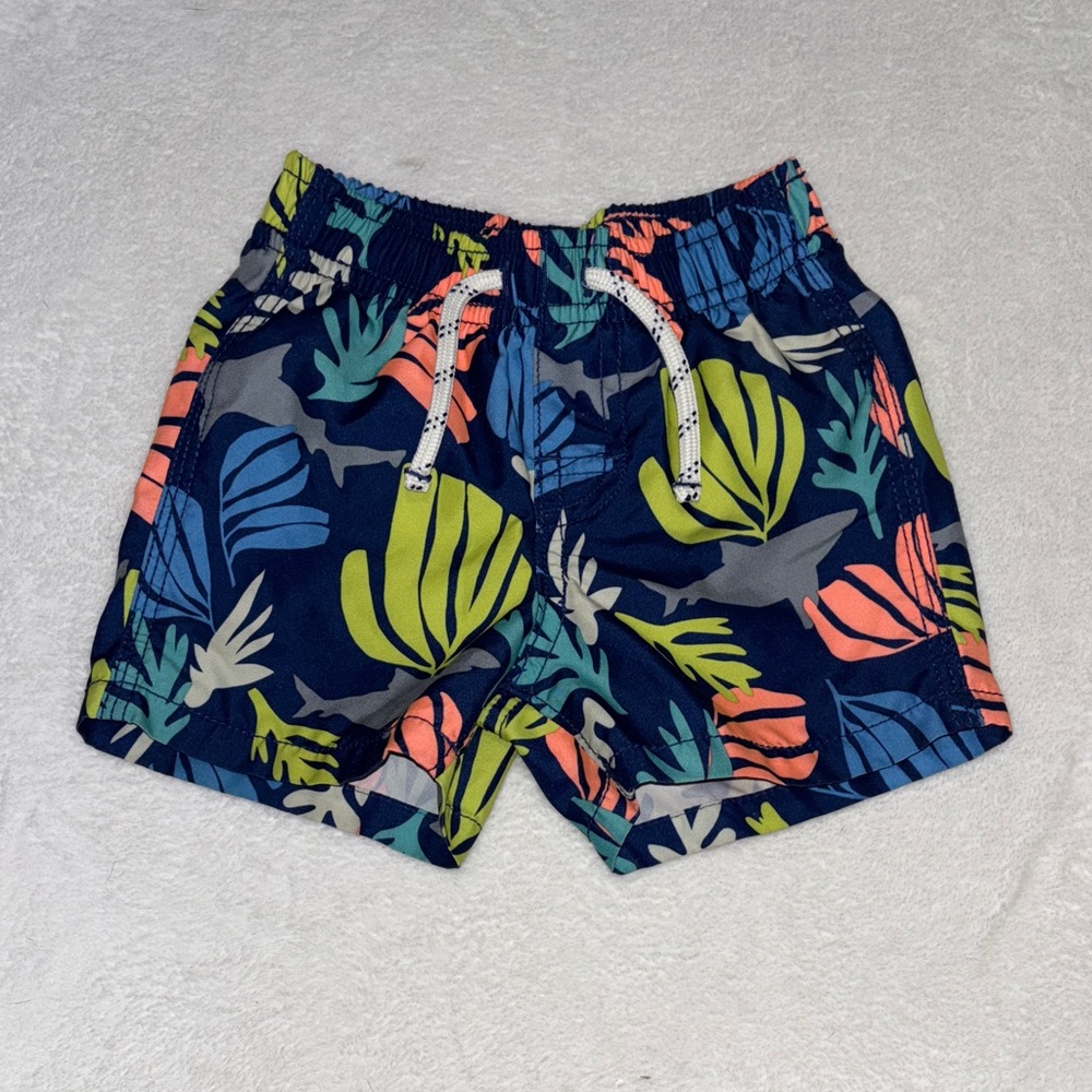 Baby gap Tropical Leaf Print swim Shorts 6-12 months
